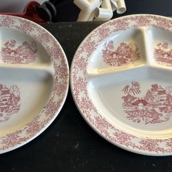 Vintage Divided Ceramic Plate