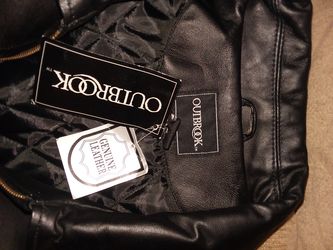 Outbrook mens leather clearance jacket