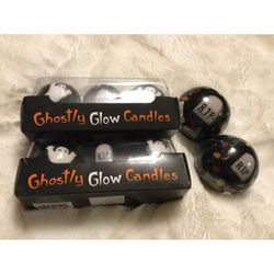 8 Halloween Ghostly Glow Candles Balls