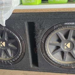 Box And 2-12" Subwoofers