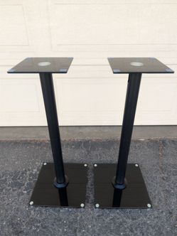 Glass Speaker Stands