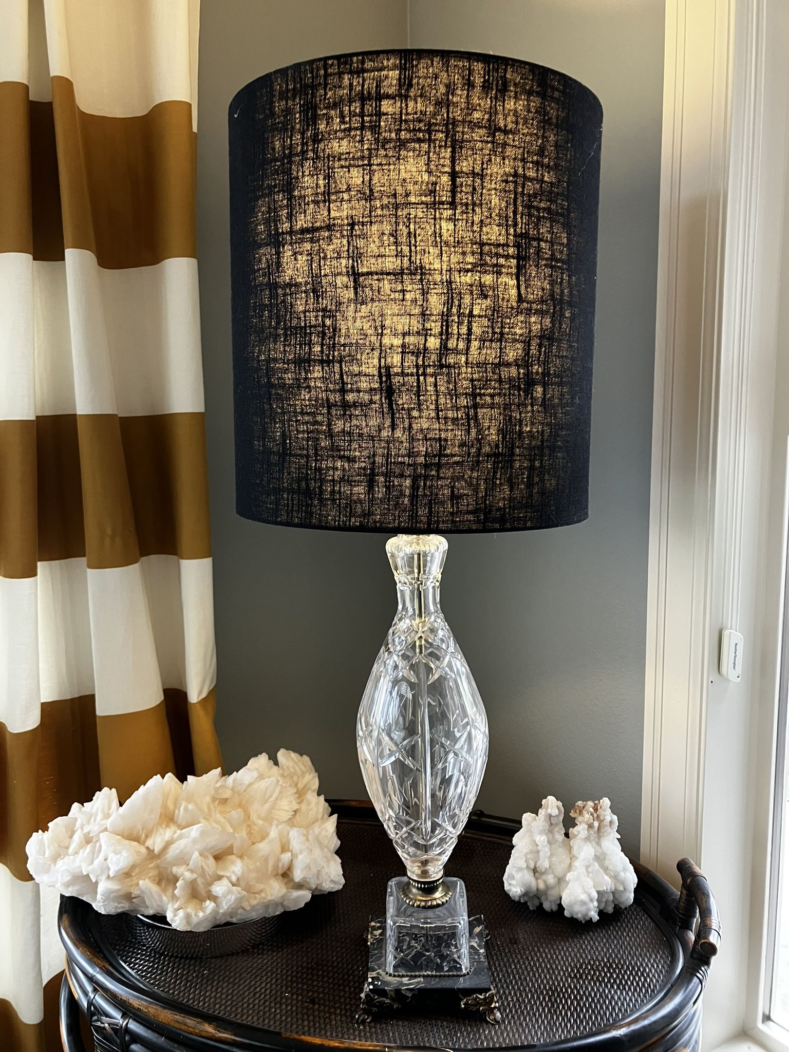 Vintage Cut Glass Lamp