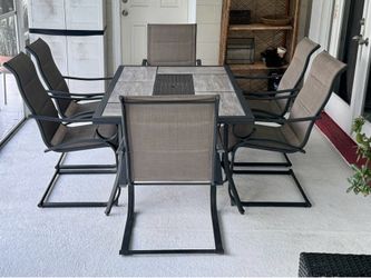 7-Piece Outdoor Patio Dining Set Hampton Bay