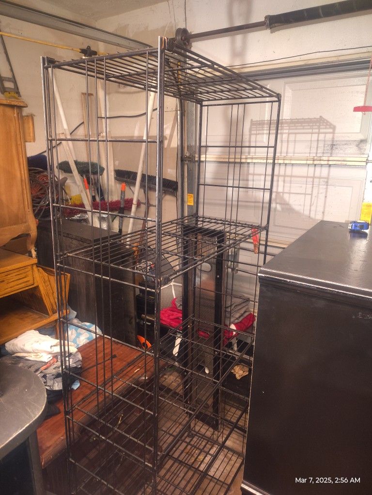 Black Metal Storage Shelving