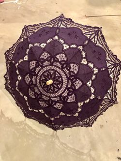 Purple lace umbrella new