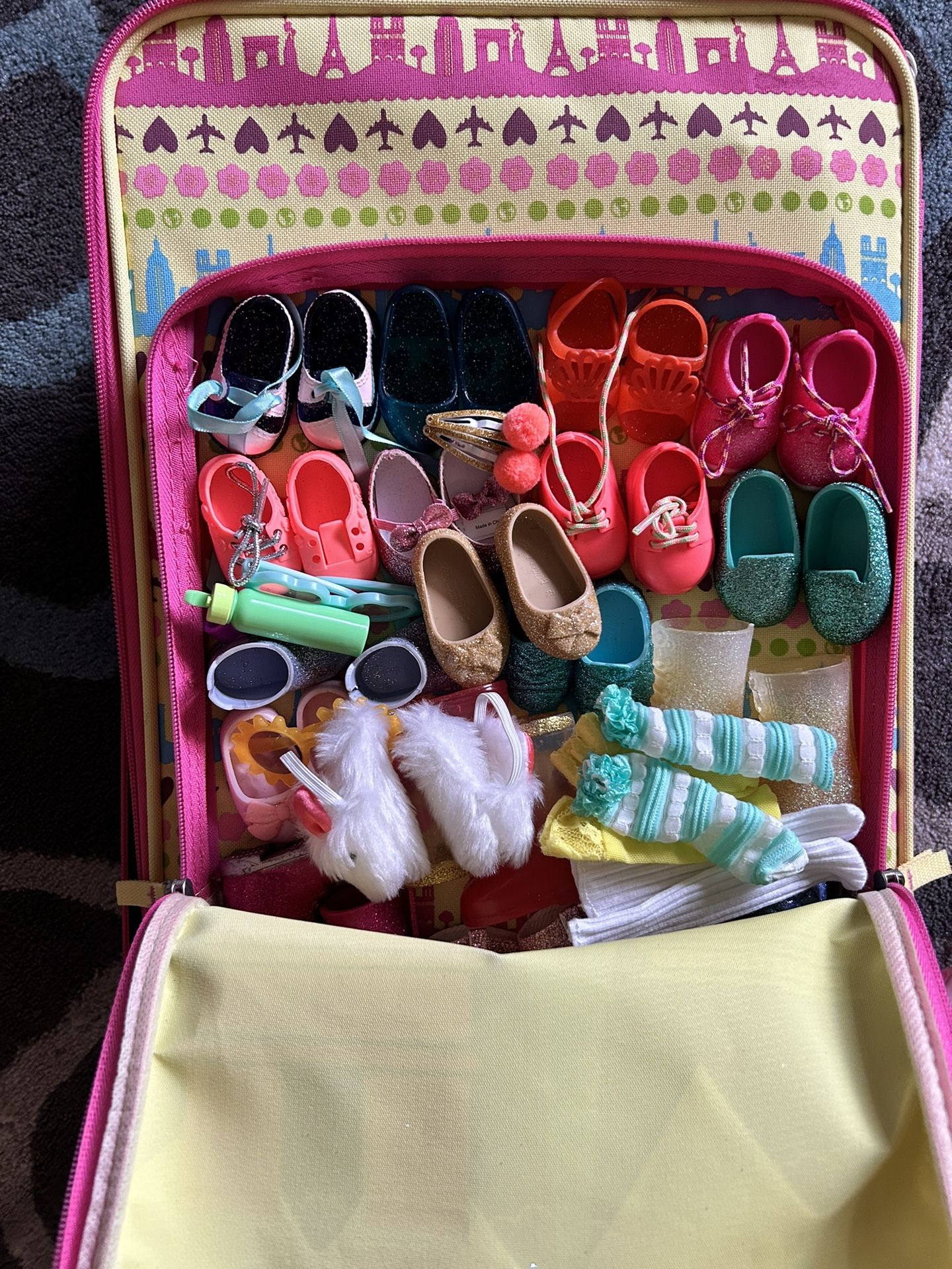 Glitter Girls Doll Set, Accessories, Jeep, Luggage, Bunk Bed And