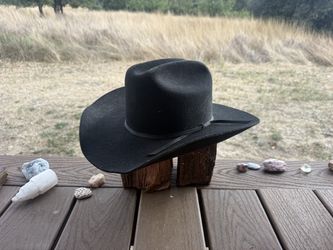 Black Cody James Denver Wool Felt Cowboy Hat – Men's 7 3/8 – Made in USA