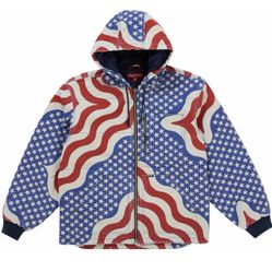 Supreme Flag Quilted Hooded Work Jacket SS26