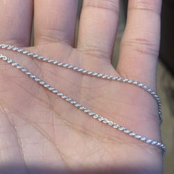 14” 925 Silver Rope Chain