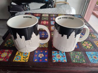 Starbuck Mugs NY and Boston