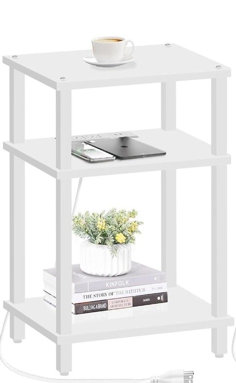 End Table with Charging Station