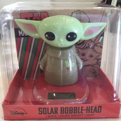 Grogu Baby Yoda The Child Star Wars The Mandalorian Solar Bobble-Head