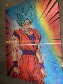 Goku Super Saiyan 16”x12” poster #anime #dragonball 3D poster