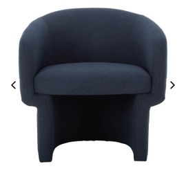 Navy Blue Barrel Chair
