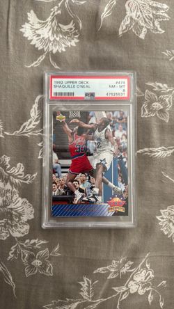 Orlando Magic - 1992 Upper Deck Shaquille O'Neal #474 PSA 8