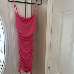 Pink Rushed Dress 