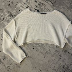Cropped Knit Sweater