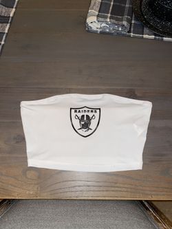 Women’s Raiders Crop Top Tube Top Football Las Vegas Raiders