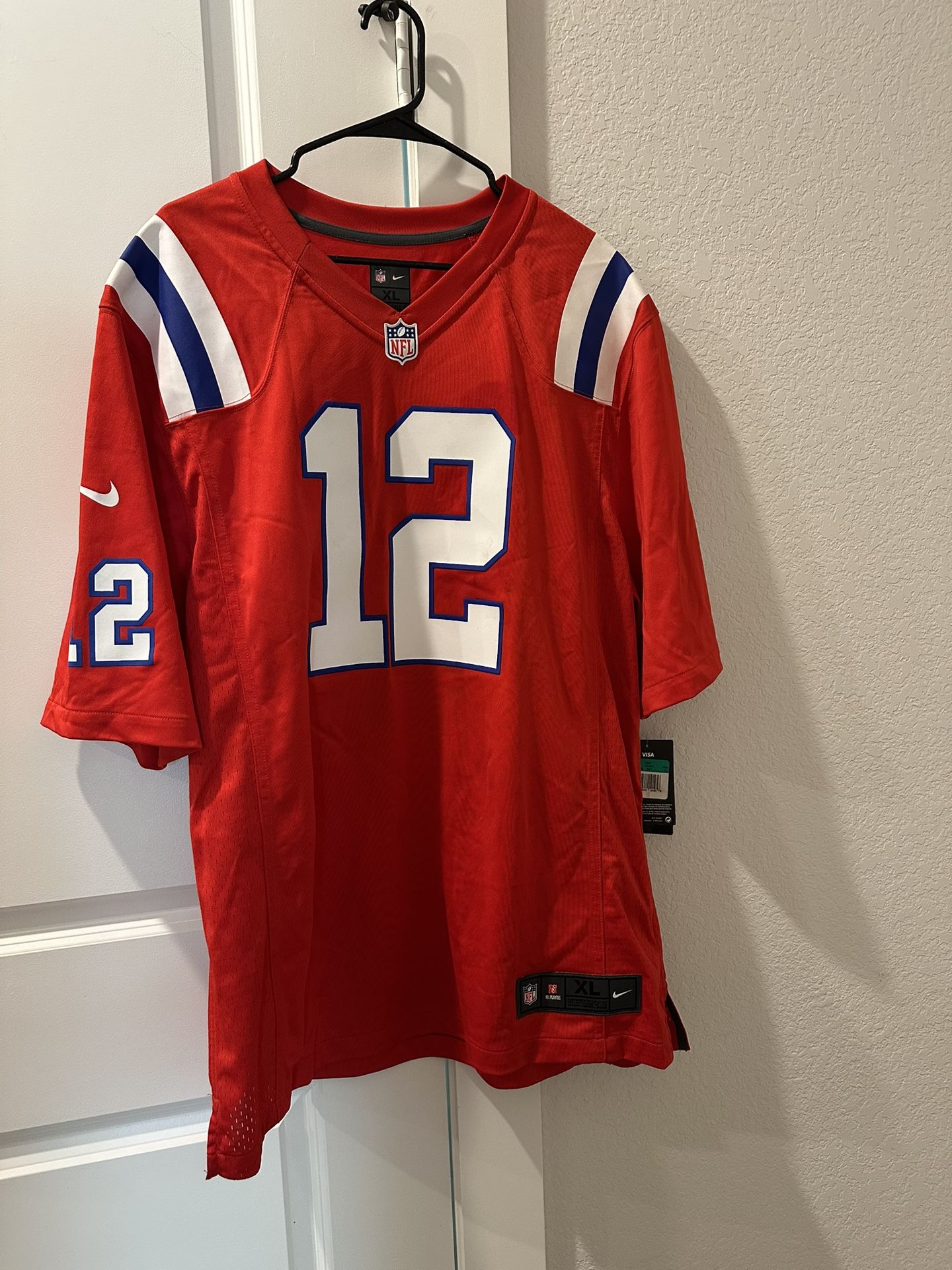 Tom Brady New England Patriots Men's XL Vintage Red Nike Game Jersey