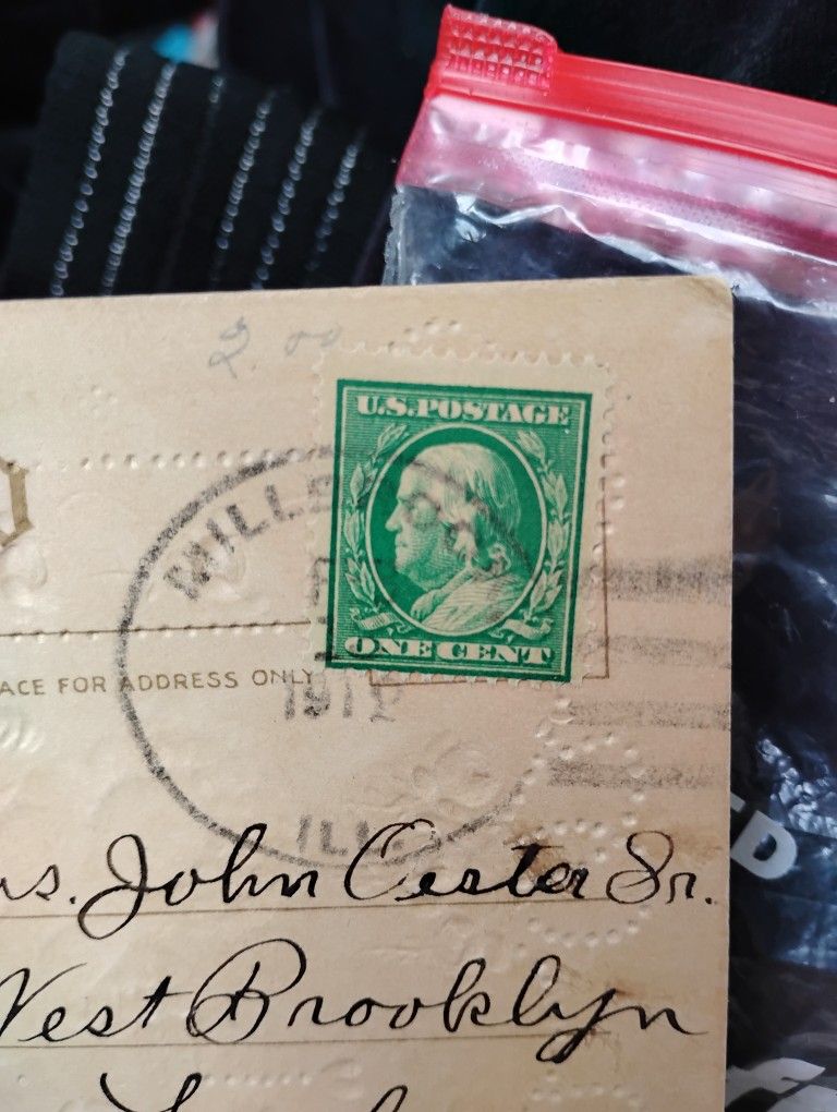 Old1900's Postcard Stamps 