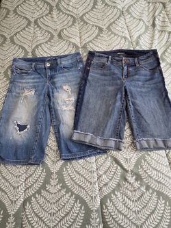 Jean Crop Shorts Macy's 4