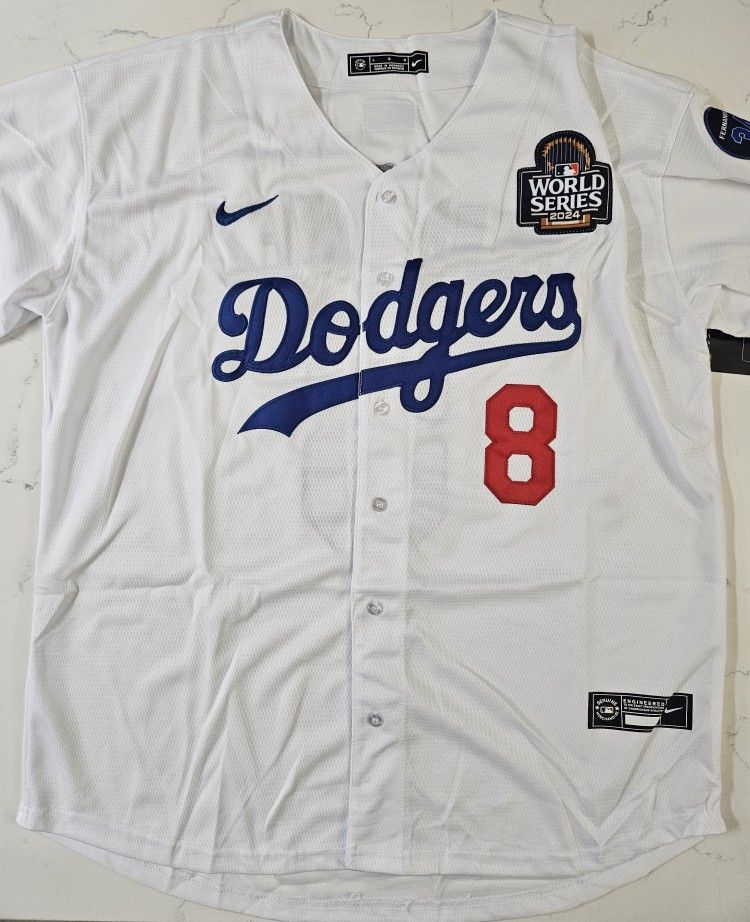 Men's Los Angeles Dodgers Kike Hernandez #8 (Large)