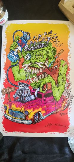 Monster Hot Rod 11x17 Poster