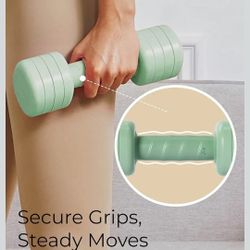 Kure Fit Adjustable Dumbbell Set. Green Color