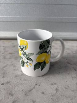 $5 for Lemon White Coffee Ceramic Mug