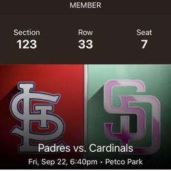 Padres Vs Cardinals 9/22