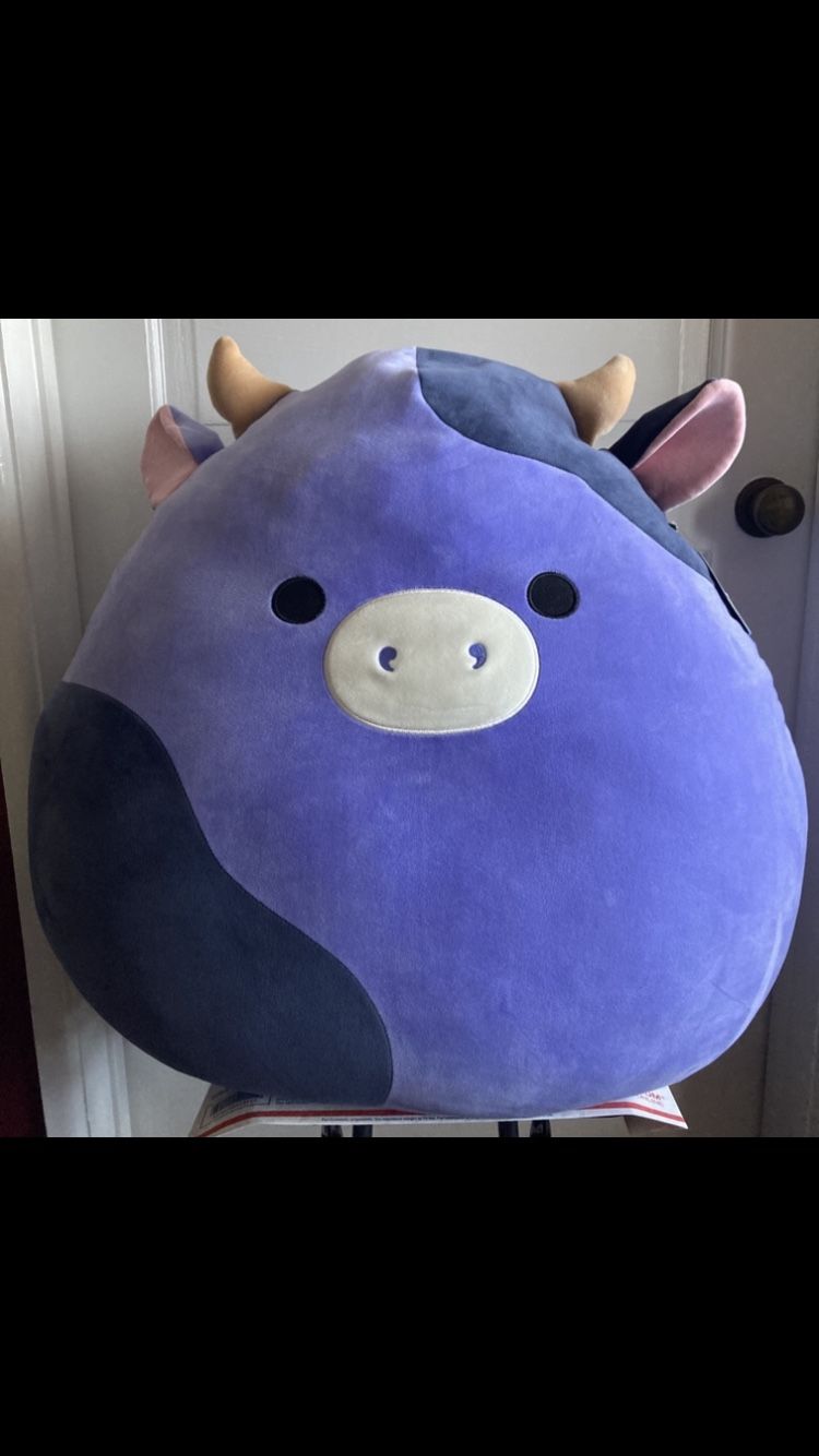 Squishmallows Ingred plush purple cow jumbo 24” stuffed animal Ingrid New
