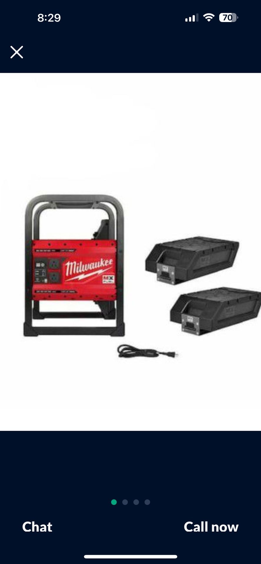 Milwaukee Generator Mx Battery