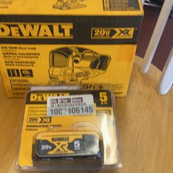 DEWALT 20-Volt MAX XR Cordless Brushless Jigsaw (1 Battery 5 AH)