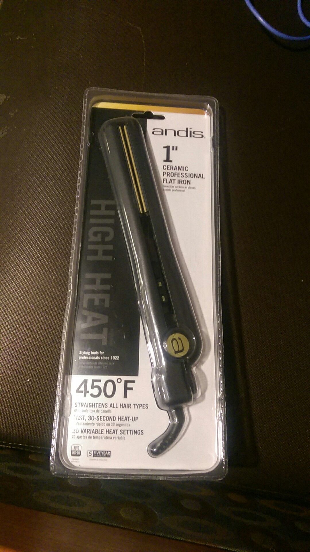 Flat iron andis 1"