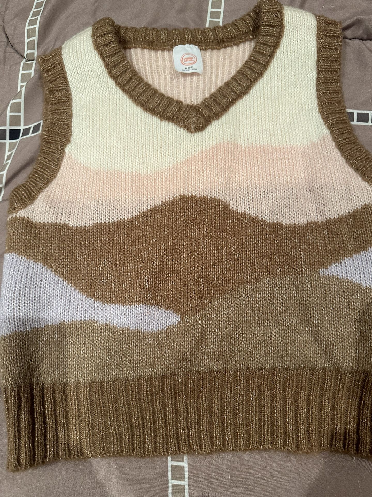 Knit Sweater Vest Size 7-8 Years