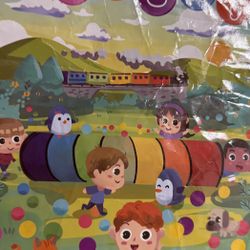 Rainbow climbing tube for toddlers