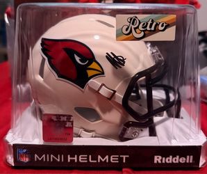 Marvin Harrison jr signed retro mini helmet