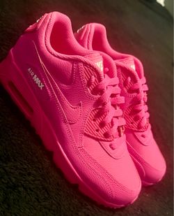 Nike Air Max 90 Pink Barbie Shoes GS 4.5Y Women’s 6 Hyper Pink
