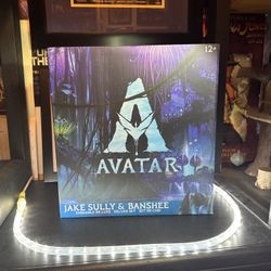 Avatar Way of the Water Jake Sully & Banshee Action Figure Deluxe Set NIB VG+