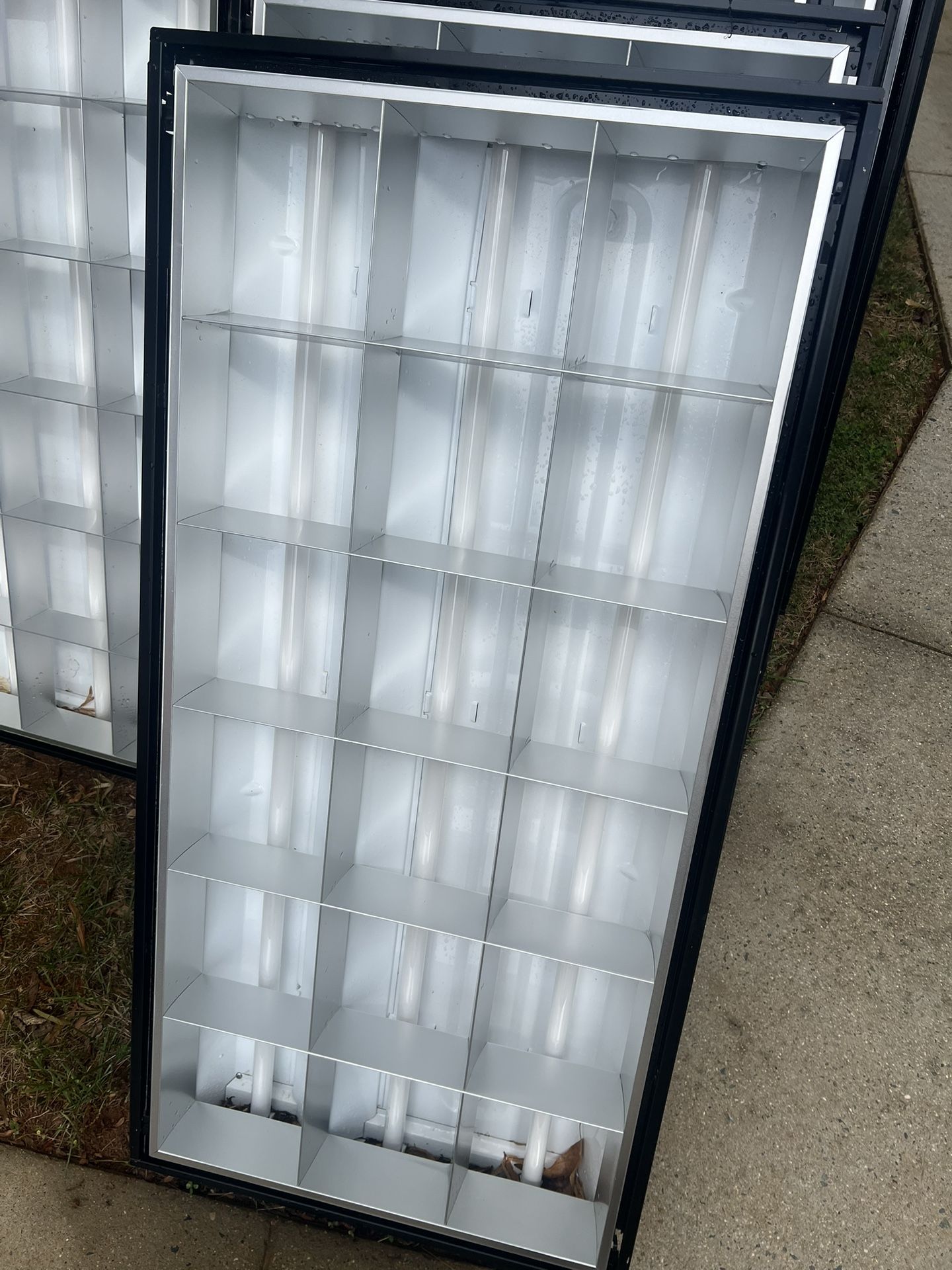 16 Commercial Fluorescent Troffer Light Fixtures – Great for Garage/Shop/Office or Retrofit