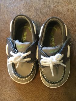 $15 Baby Sperry size 4 medium grey