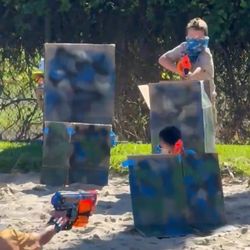 Nerf Gun Party Setup