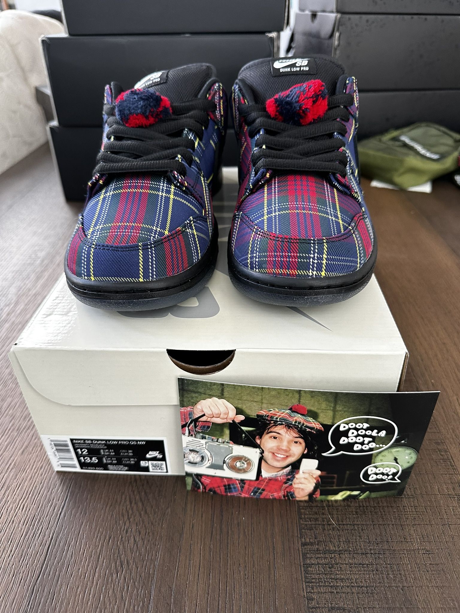 Nike Dunk Low SB Nardwuar Size 12 Brand New