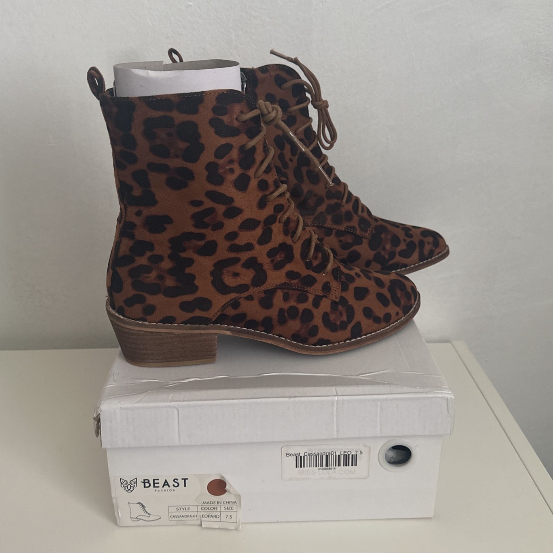Leopard Bootie