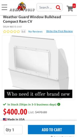 Weatherguard Bulkhed