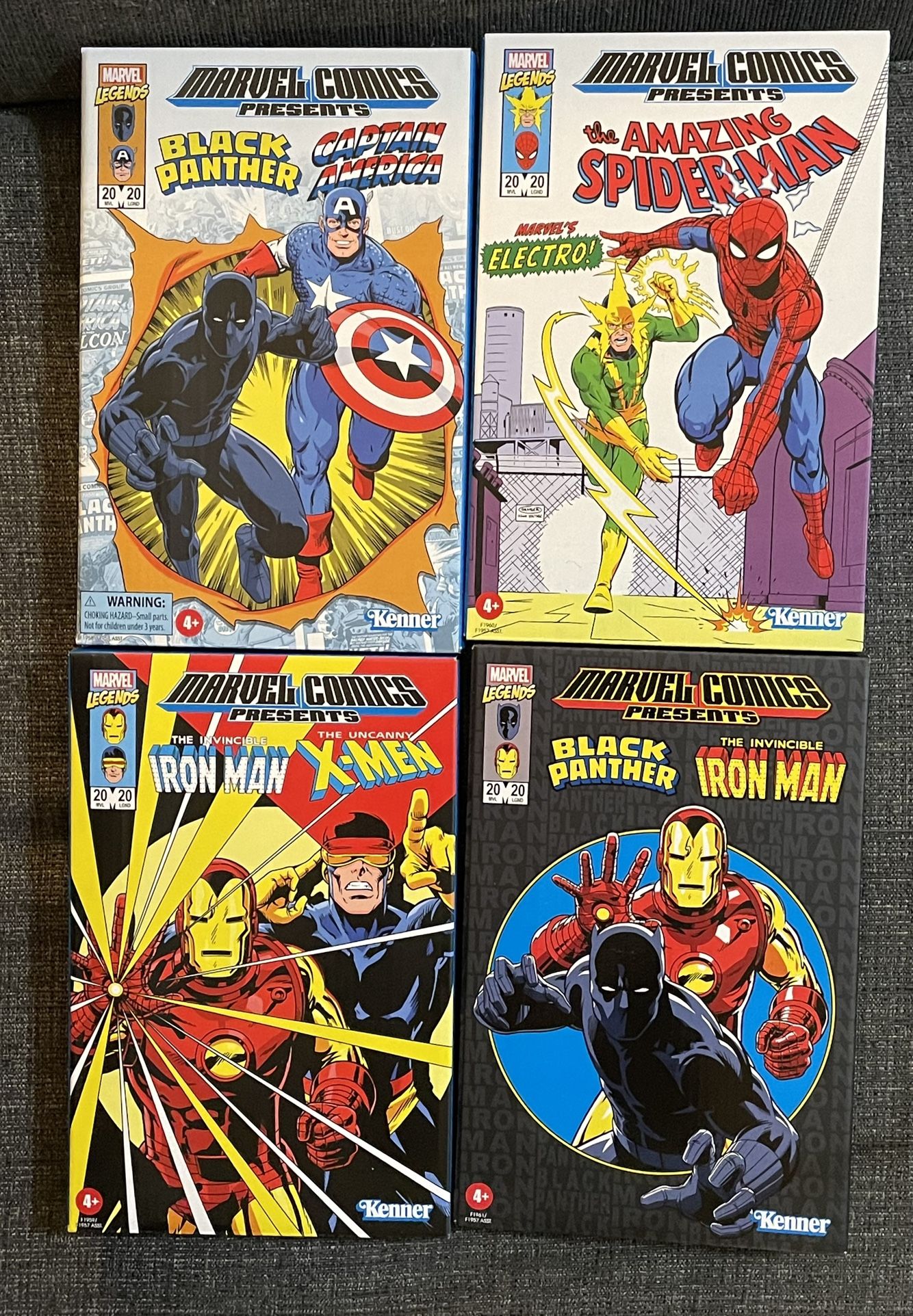 Marvel Legends Retro Figures Complete Set. 4 Boxes with 8 Figures. $70.00