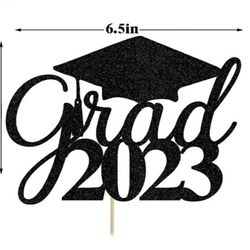 New Grad Cake Topper And Plates Napkins 