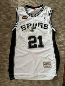 Mitchell & Ness San Antonio Spurs Tim Duncan #21 NBA Finals White Jersey XL