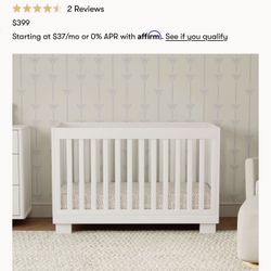 Babyletto Modo 3-in-1 Convertible Crib with Toddler Bed Conversion Kit