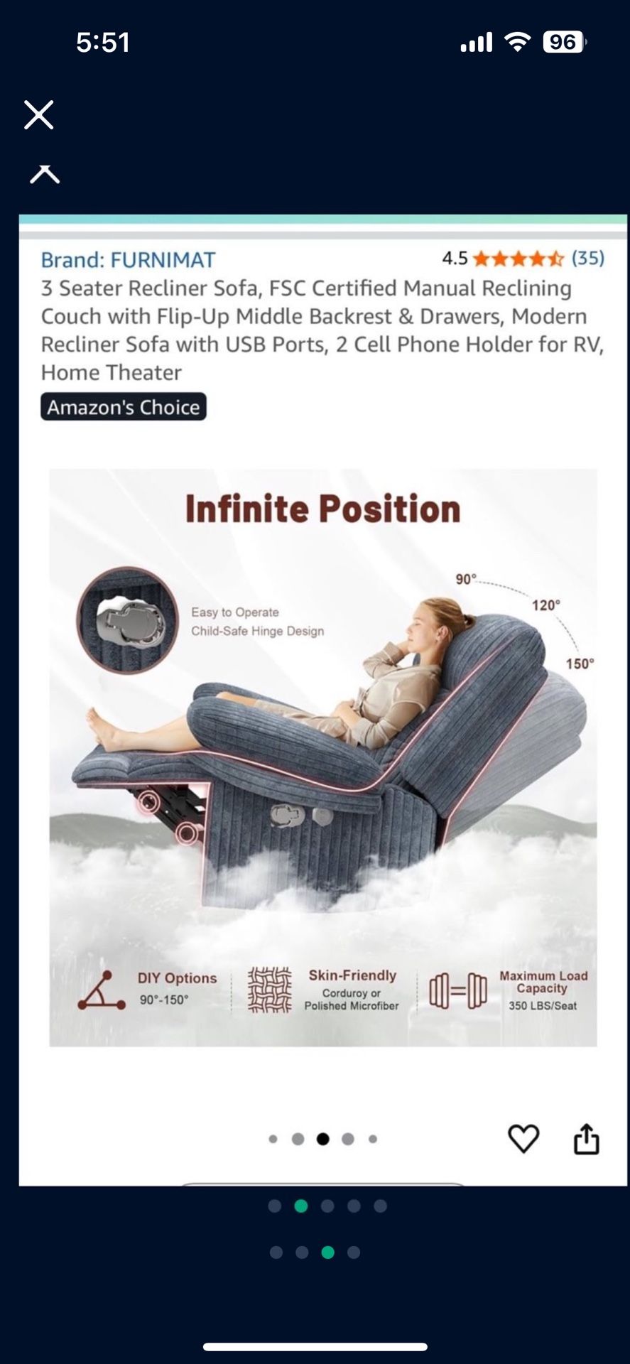 Recliner Sofa